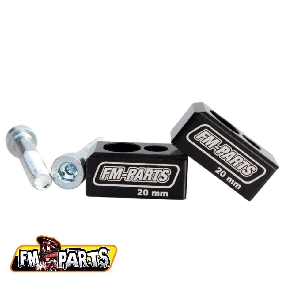 Mbajtëse timoni Fm-Parts KTM / HSQ / GasGas 20mm të zeza
