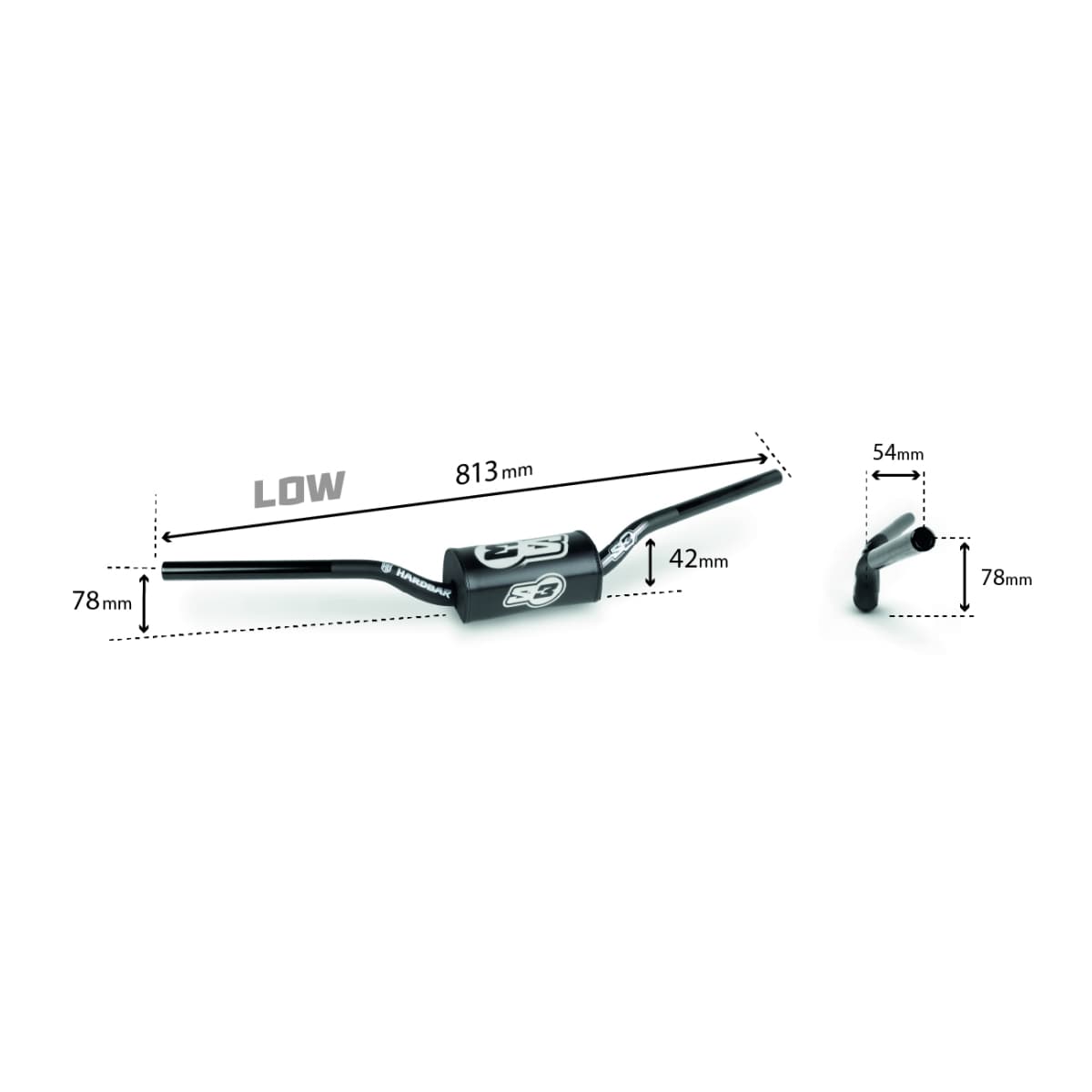TIMON + MBROJTËS S3 I ZEZË 28.6 MM